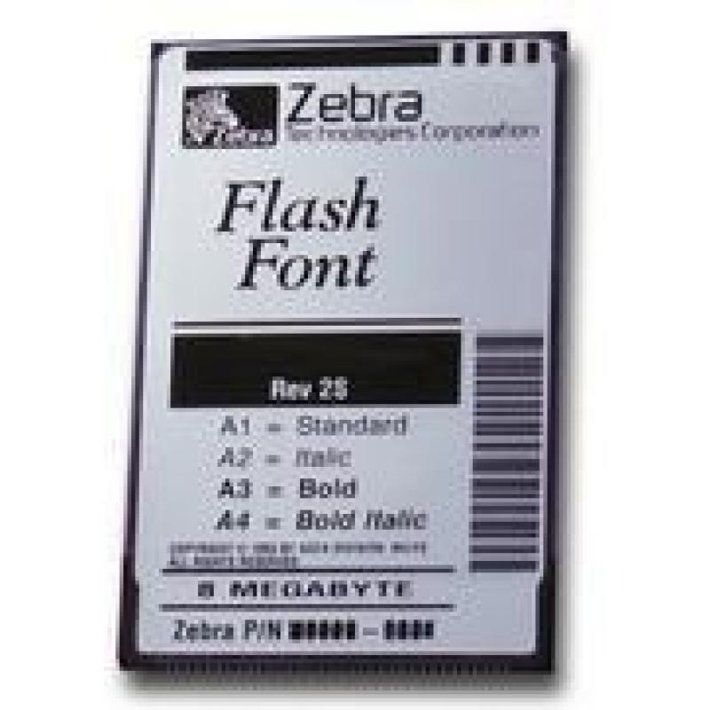 ZEBRA Kit Font Pack,  Full Engl 77842