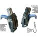 HOLSTER CK3 VEHICLE TOP MOUNT BRACKETED WITH SCAN HANDLE