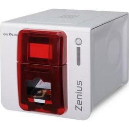 Evolis Zenius Bundle, unilateral, 12 puntos/mm (300dpi), USB, rojo